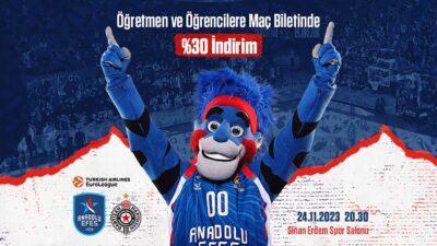 Anadolu Efes, 24 Kasım Öğretmenler Günü'nde oynayacağı Partizan maçında öğretmen