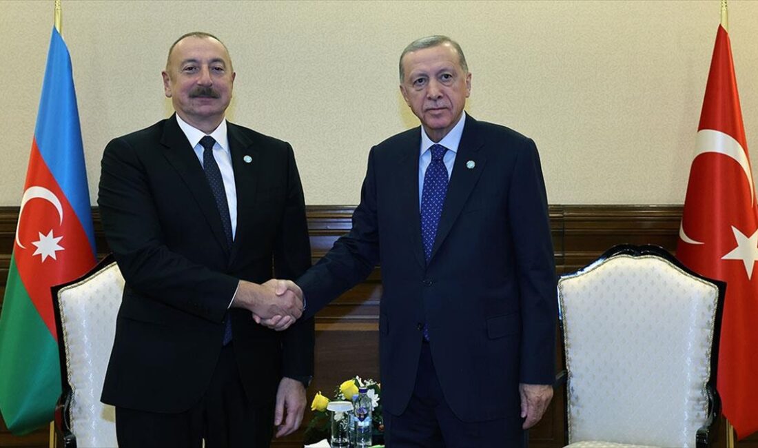 Cumhurbaşkanı Recep Tayyip Erdoğan, Azerbaycan Cumhurbaşkanı İlham Aliyev ile görüştü.
