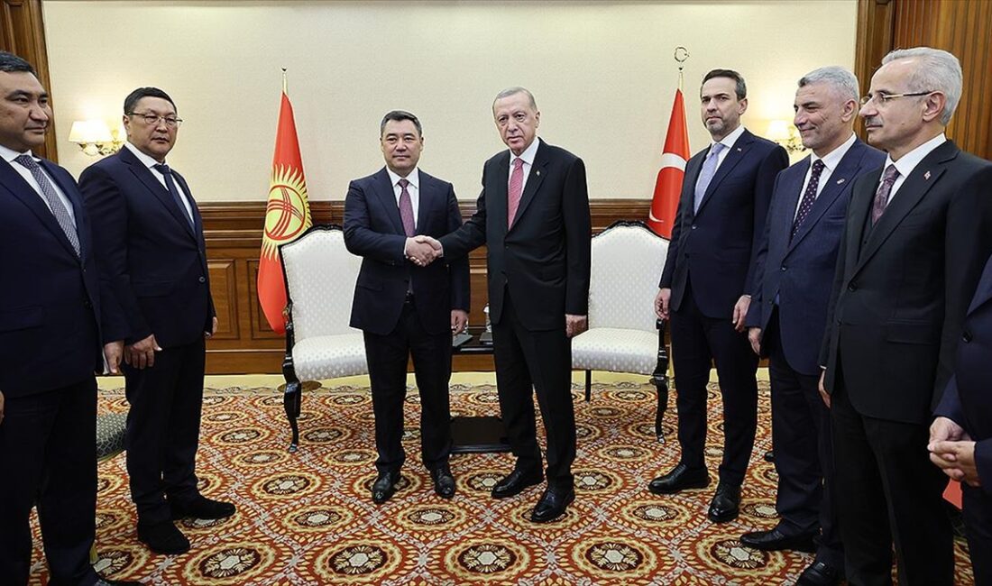 Cumhurbaşkanı Recep Tayyip Erdoğan, Kırgızistan Cumhurbaşkanı Sadır Caparov ile görüştü.