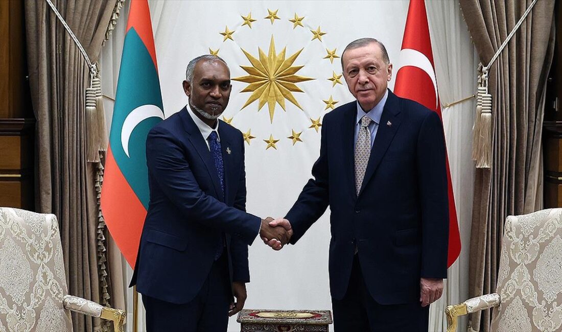 Cumhurbaşkanı Recep Tayyip Erdoğan, Türkiye'ye ziyarette bulunan Maldivler Cumhurbaşkanı Muhammed