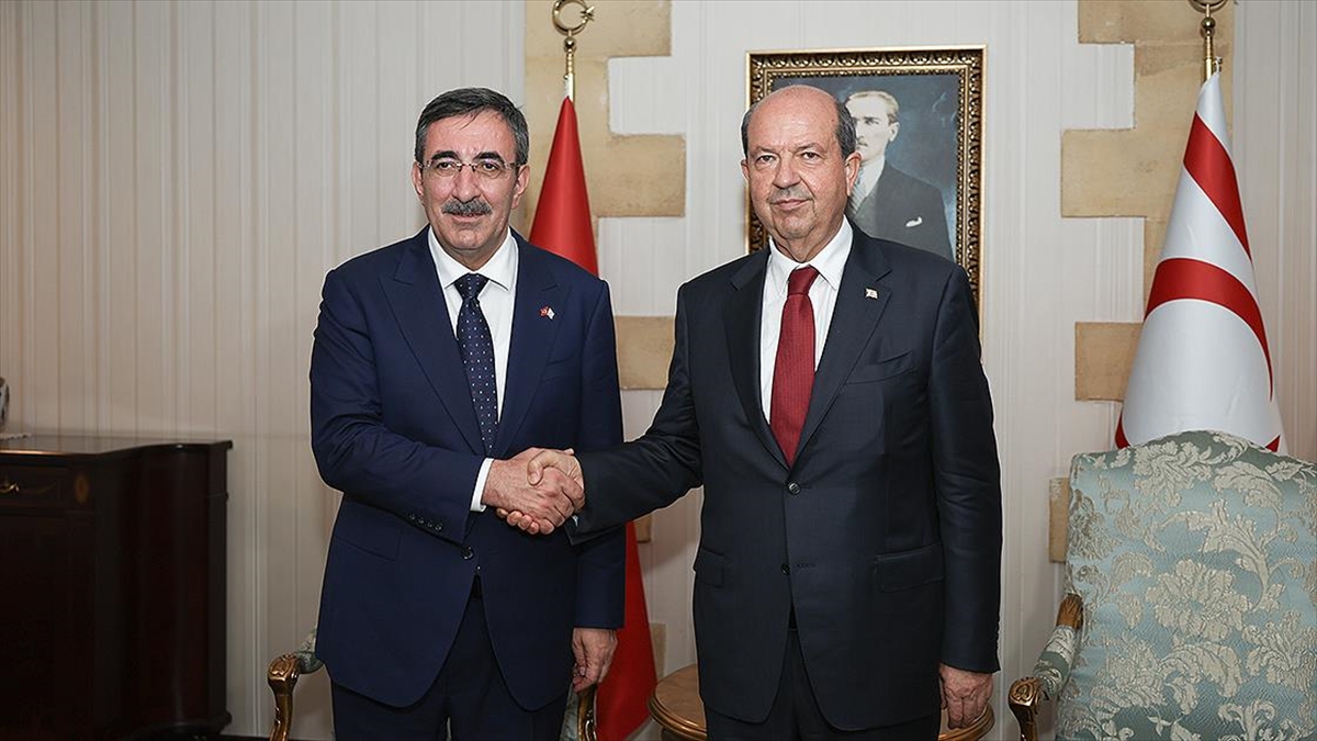 KKTC Cumhurbaşkanı Tatar ile görüşen Cumhurbaşkanı Yardımcısı Yılmaz, "KKTC'nin tanınması,