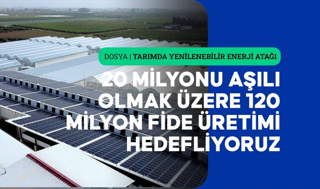 MERSIN (AA) – Anadolu Ajansının (AA), tarımda yenilenebilir enerji kullanımının