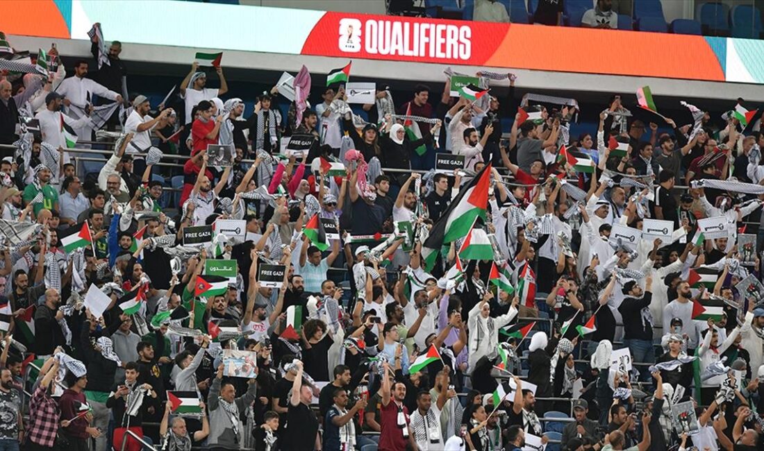 FIFA Dünya Kupası Asya Elemeleri'nde Filistin ile Avustralya arasındaki karşılaşmaya,