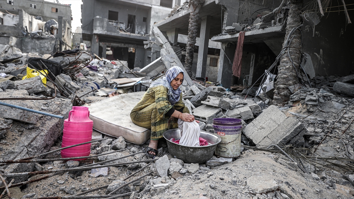 GAZZE (AA) – Gazze Şeridi’nin batısındaki Reşid Caddesi boyunca İsrail’in