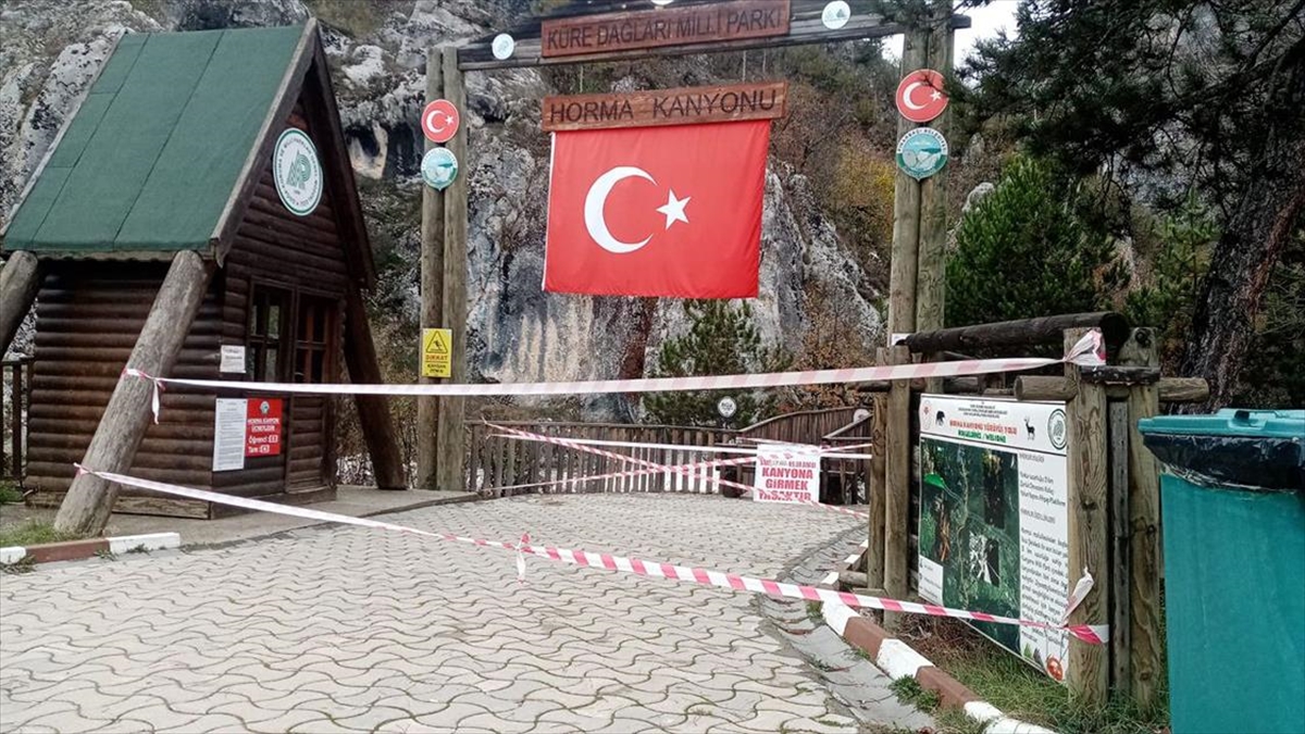 Kastamonu'nun Pınarbaşı ilçesinde bulunan Horma Kanyonu, bakım onarım çalışmaları kapsamında