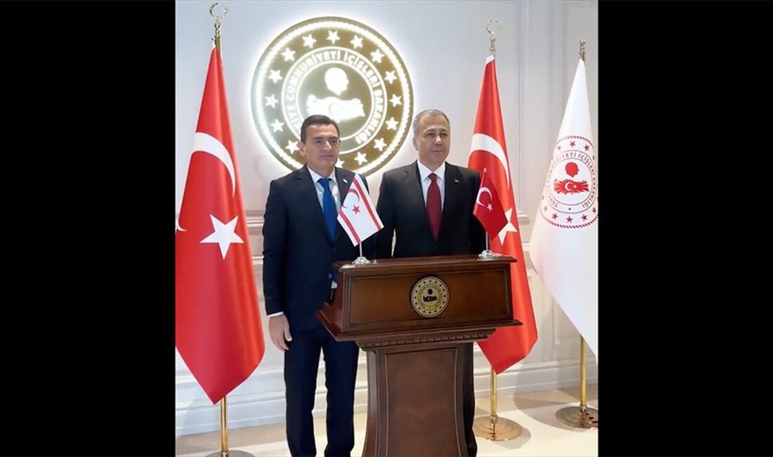 İçişleri Bakanı Ali Yerlikaya, Kuzey Kıbrıs Türk Cumhuriyeti (KKTC) İçişleri