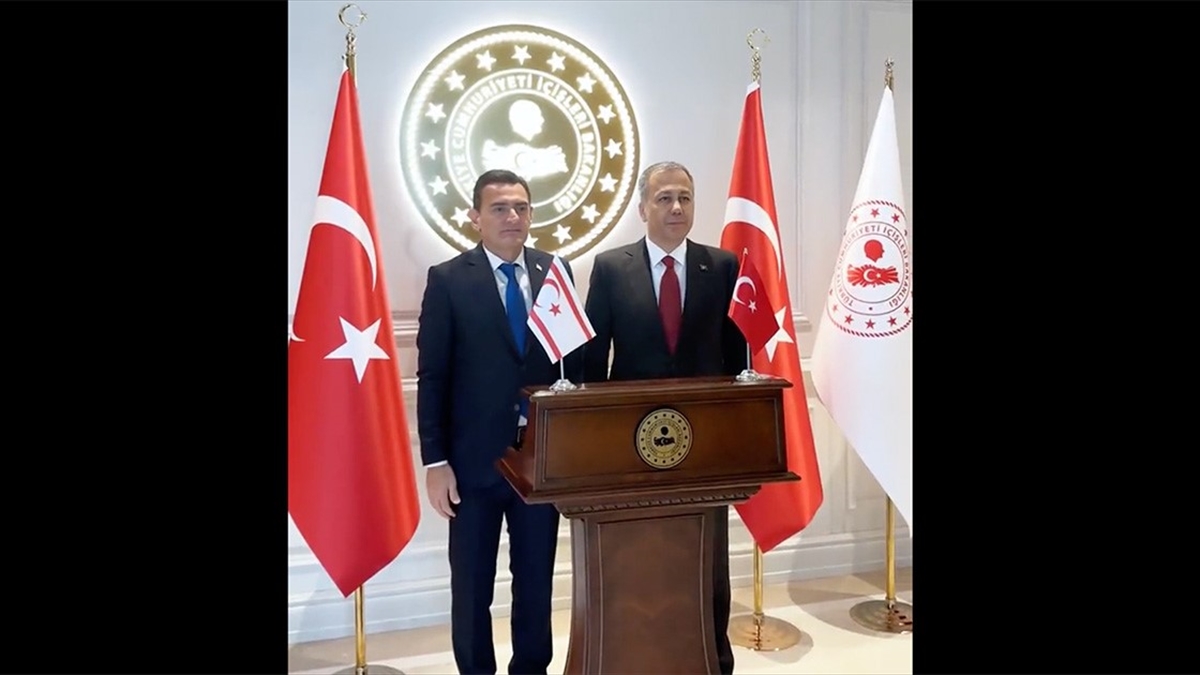 İçişleri Bakanı Ali Yerlikaya, Kuzey Kıbrıs Türk Cumhuriyeti (KKTC) İçişleri