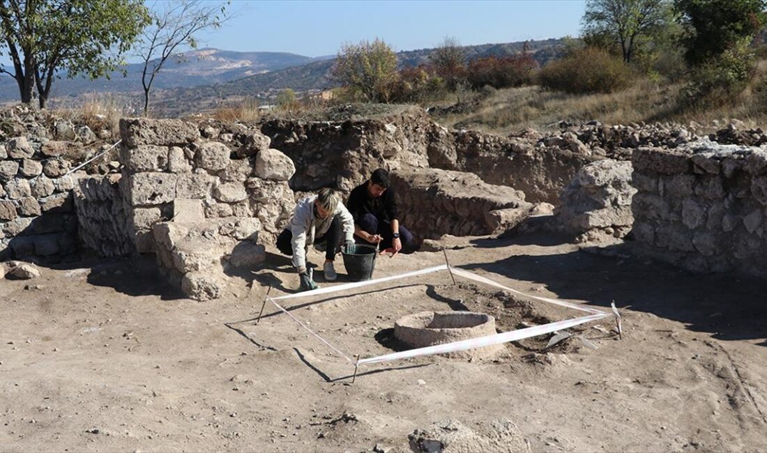 Karabük'ün Eskipazar ilçesindeki Hadrianopolis Antik Kenti'nde sürdürülen kazılarda, küp içinde