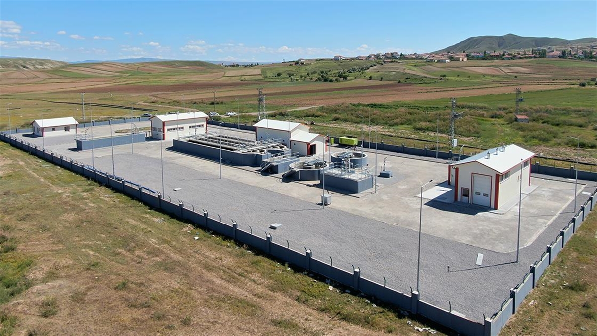 Kayseri'nin Sarıoğlan ilçesinde, atık suların dönüşümünü sağlamak için yapılan 16