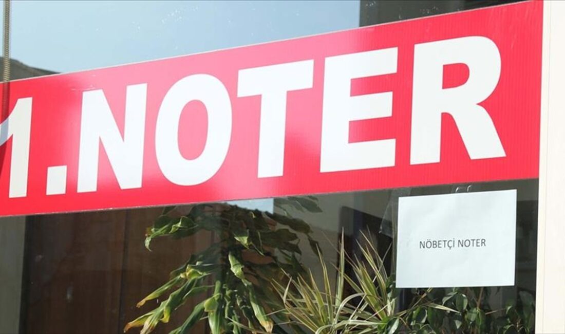 Adalet Bakanlığının hizmete sunduğu nöbetçi noter uygulaması kapsamında bugüne kadar