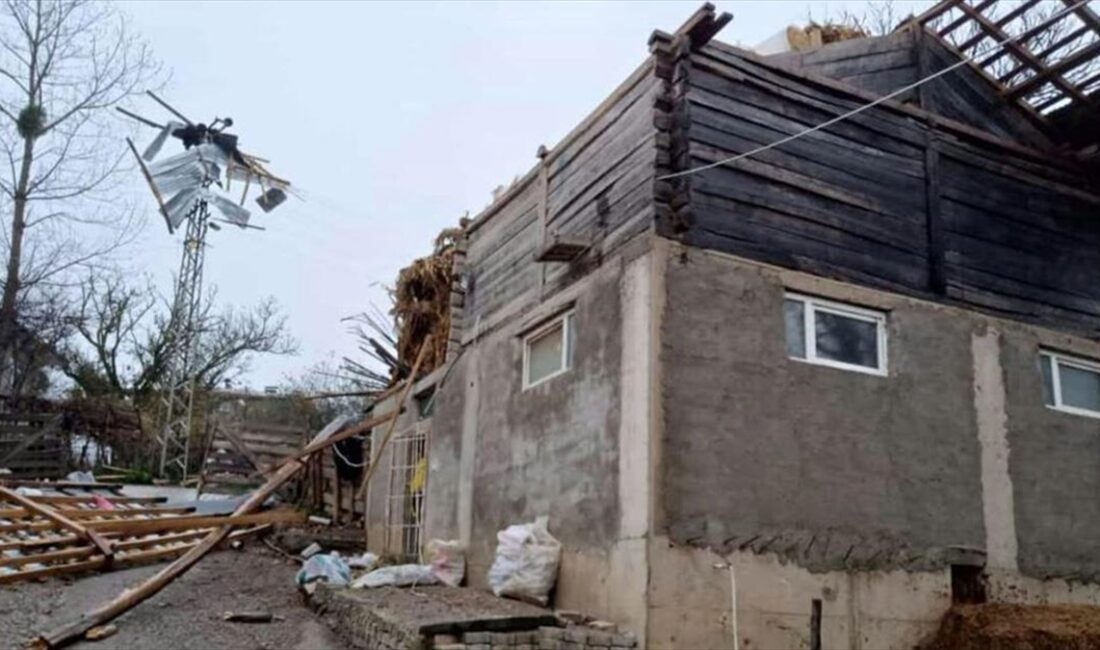 Samsun'un Asarcık ilçesinde fırtına hayatı olumsuz etkiledi.