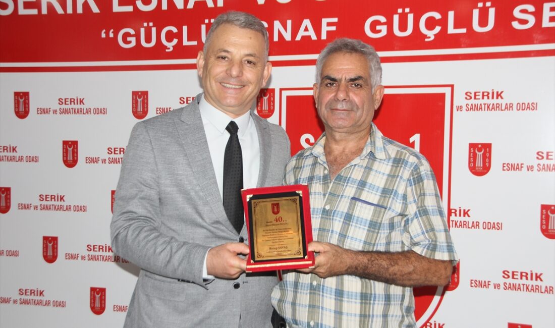 ANTALYA (AA) – Serik Esnaf ve Sanatkarlar Odası Başkanlığı, Serik’te