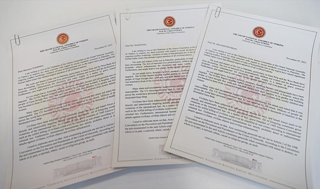 TBMM (AA) – TBMM Adalet Komisyonu Başkanı Yüksel’in mektubu, tüm
