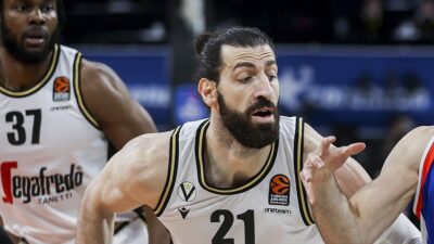 İtalyan ekibi Virtus Bologna forması giyen Tornike Shengelia, THY Avrupa