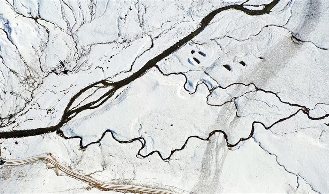 Trabzon-Gümüşhane sınırındaki yaylalar, kar sonrası beyaz örtüyle kaplandı.