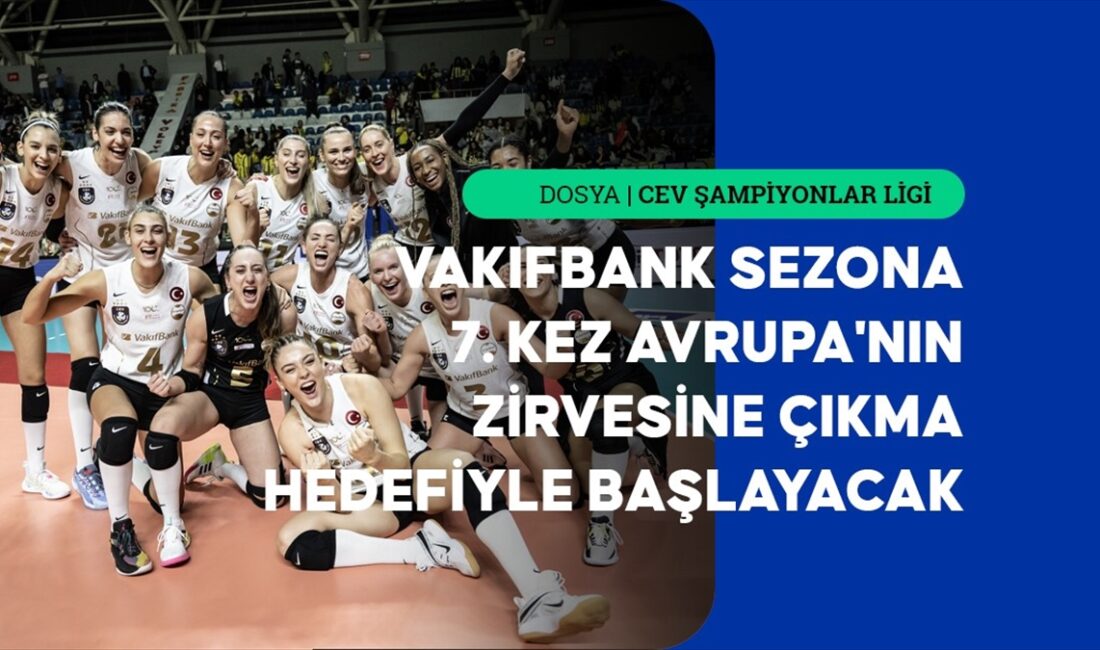 VakıfBank Kadın Voleybol Takımı, CEV Şampiyonlar Ligi'nde 2023-2024 sezonuna 3'ü