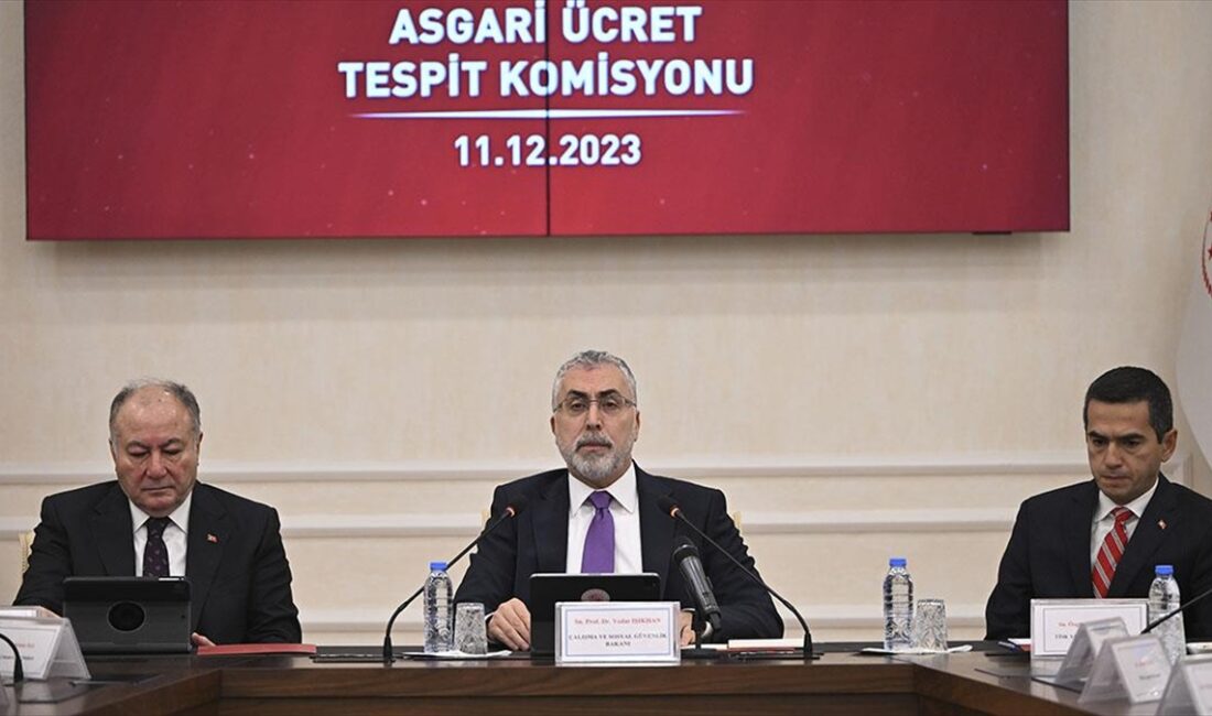 İşçi, işveren ve hükümet temsilcilerinden oluşan Asgari Ücret Tespit Komisyonu'nun,