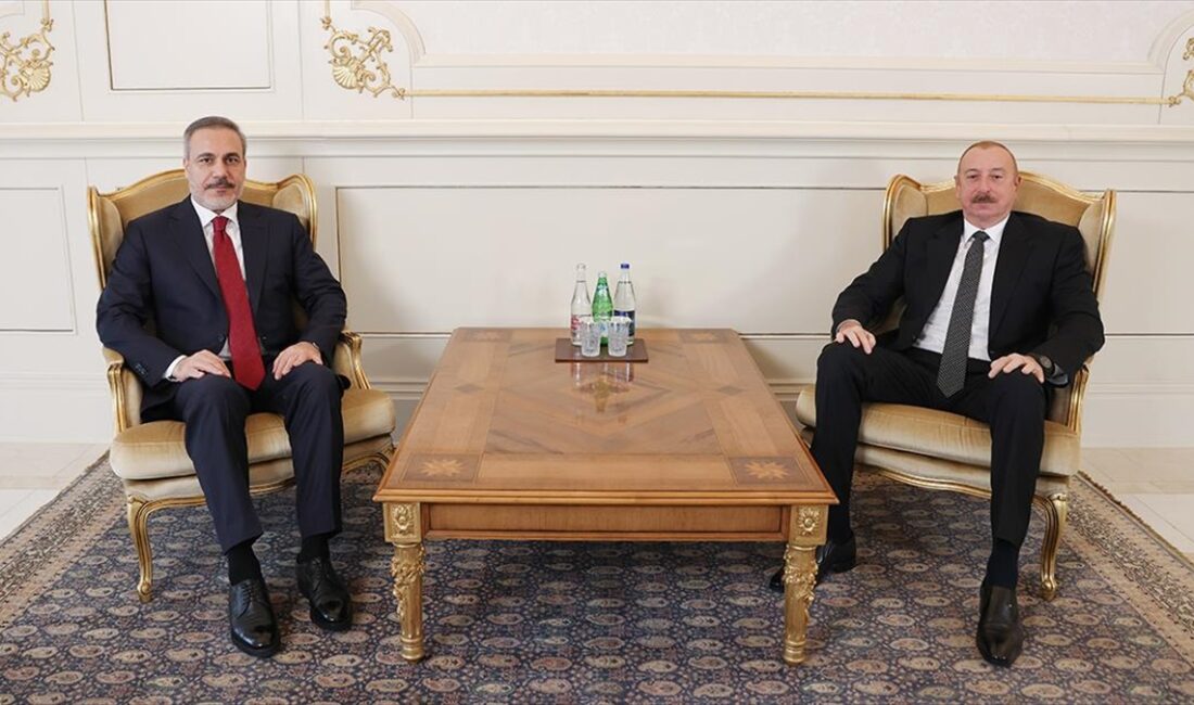 Dışişleri Bakanı Hakan Fidan, Bakü'de Azerbaycan Cumhurbaşkanı İlham Aliyev tarafından