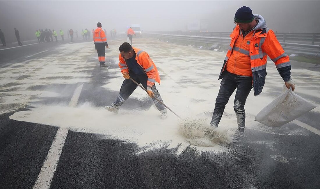 Ulaştırma ve Altyapı Bakanı Uraloğlu, zincirleme kaza sonrası Kuzey Marmara