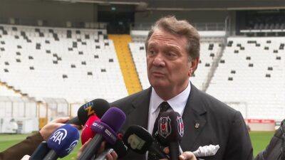 Beşiktaş Kulübü Başkanı Hasan Arat, Fenerbahçe derbisinde takıma ve taraftarlara