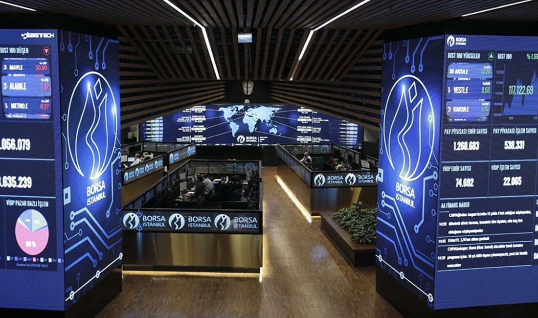 Borsa İstanbul'da BIST 100 endeksi, günü yüzde 1,33 değer kazanarak