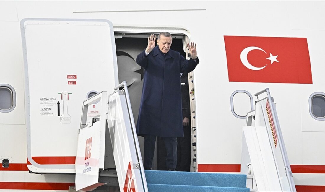 Cumhurbaşkanı Recep Tayyip Erdoğan, resmi ziyarette bulunmak üzere özel uçak