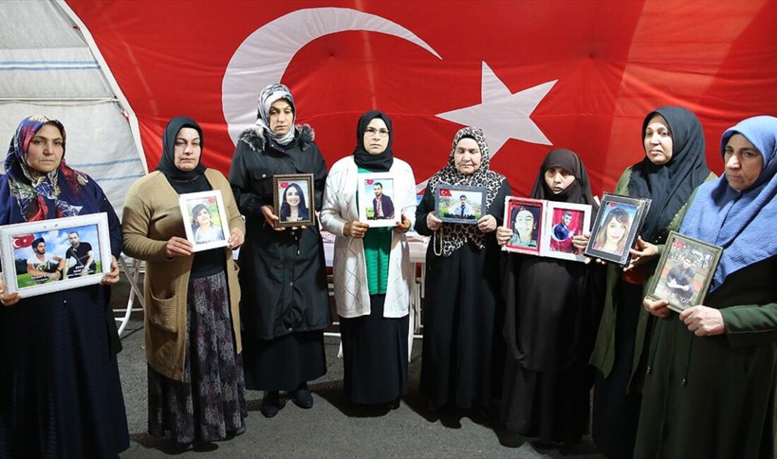 Terör örgütü PKK tarafından dağa kaçırılan çocukları için HDP il