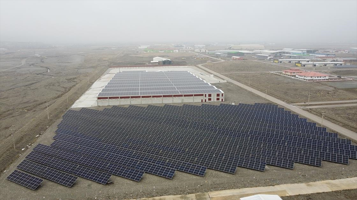 Erzincan'da enerjisini güneşten alan bir fabrikada atık orman ürünleri, biyokütle