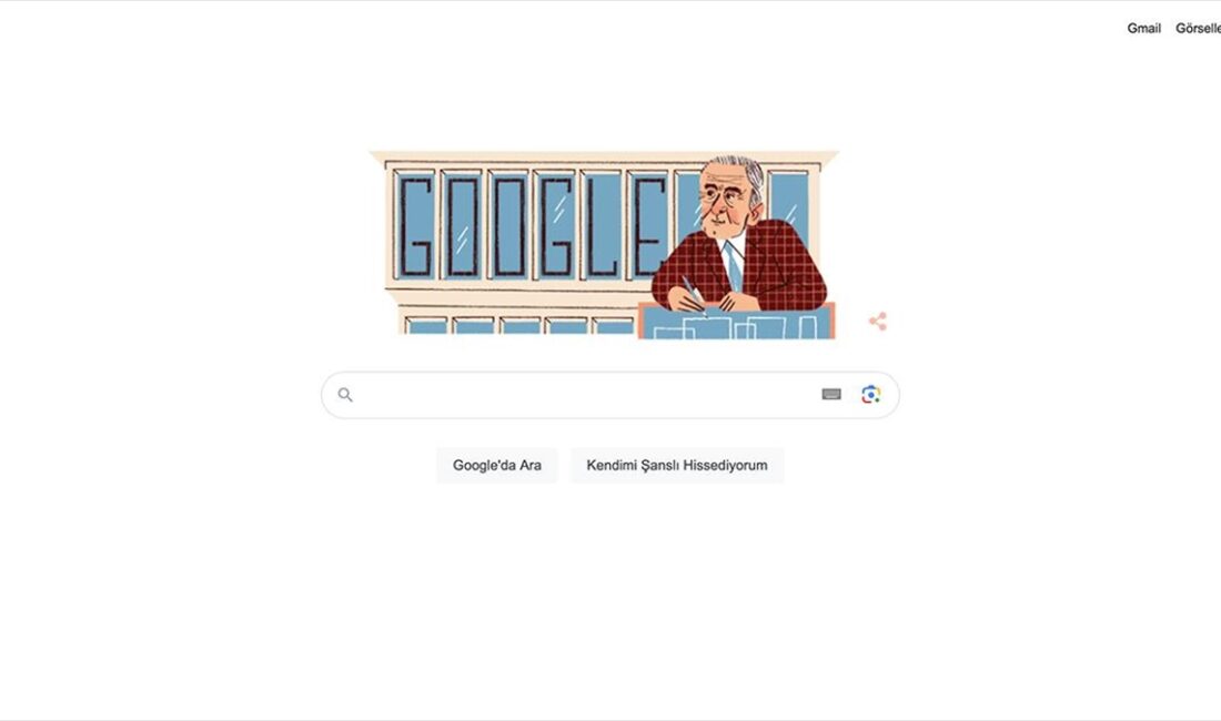 Google, ana sayfasında bugüne özel hazırladığı "doodle" ile mimar Sedad