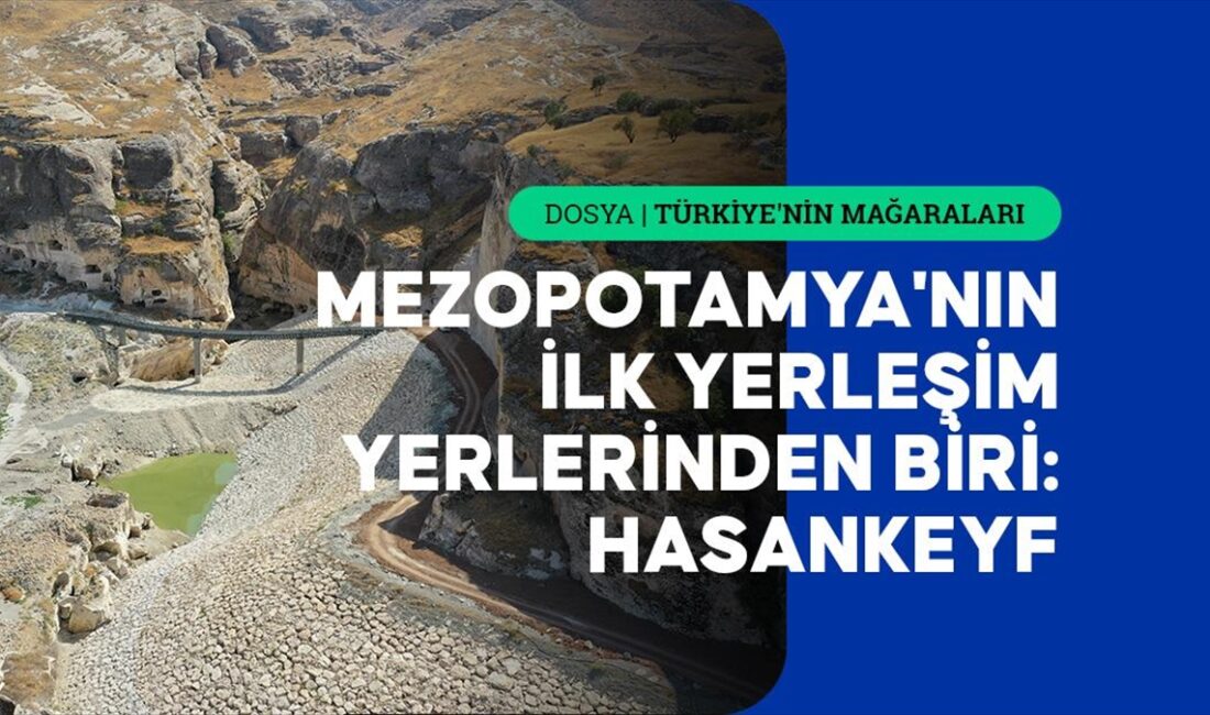 Batman'ın Hasankeyf ilçesinde bulunan tarihi yerleşkedeki binlerce yıllık mağaraların turizme