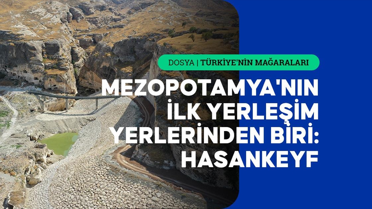 Batman'ın Hasankeyf ilçesinde bulunan tarihi yerleşkedeki binlerce yıllık mağaraların turizme