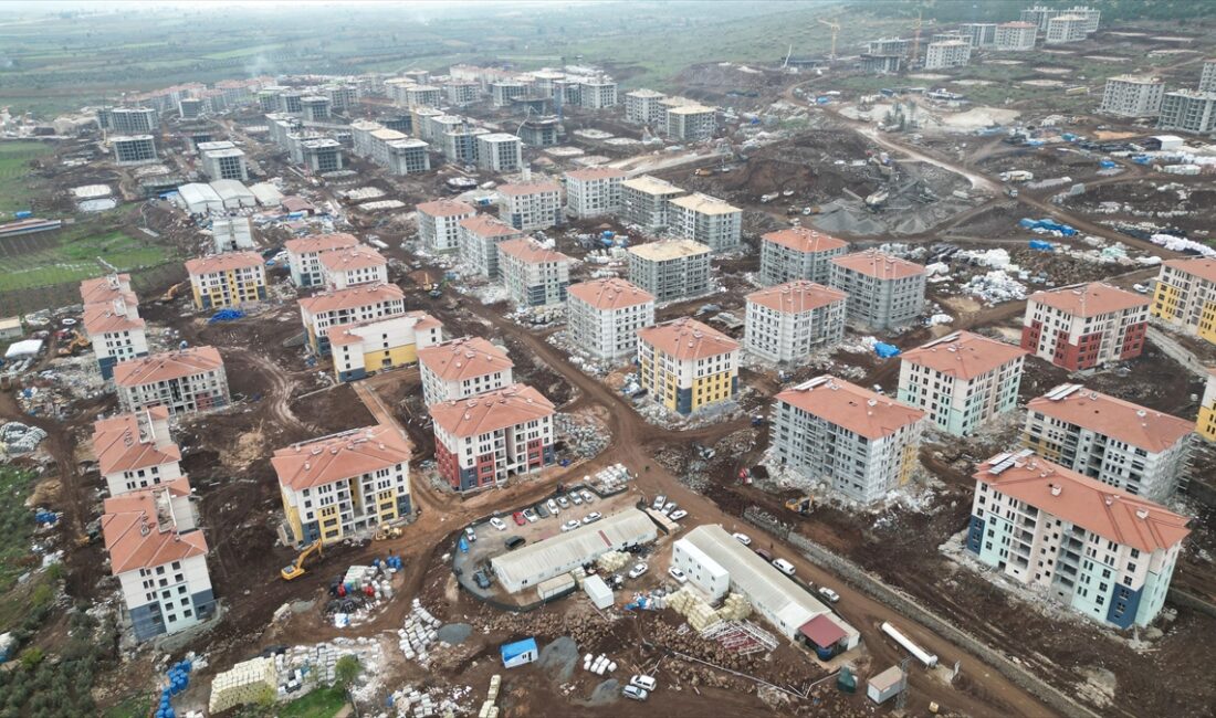 Kahramanmaraş merkezli depremlerin yıkıma neden olduğu Hatay'ın Hassa ilçesinde afet