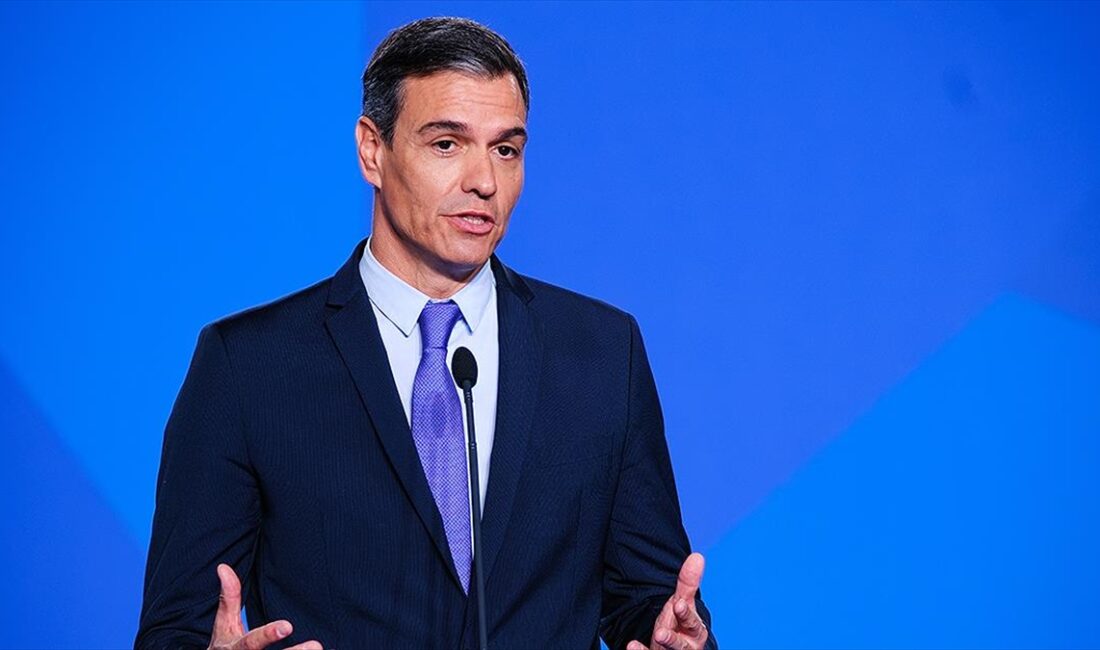 İspanya Başbakanı Pedro Sanchez'in Avrupa Parlamentosu'nun (AP) Strasburg'daki Genel Kurulu'nda