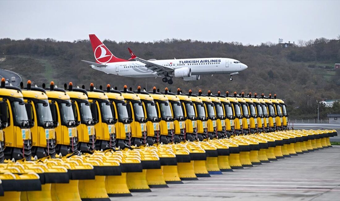 İSTANBUL (AA) – Havalimanı apronunda İstanbul Havalimanı işletmecisi İGA’nın Hava