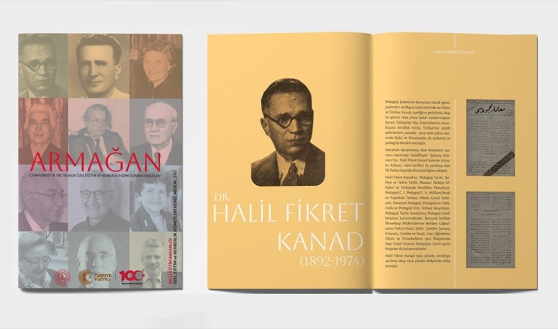 Milli Eğitim Bakanlığınca, Cumhuriyet'in 100 yıllık tarihinde özel eğitim ve