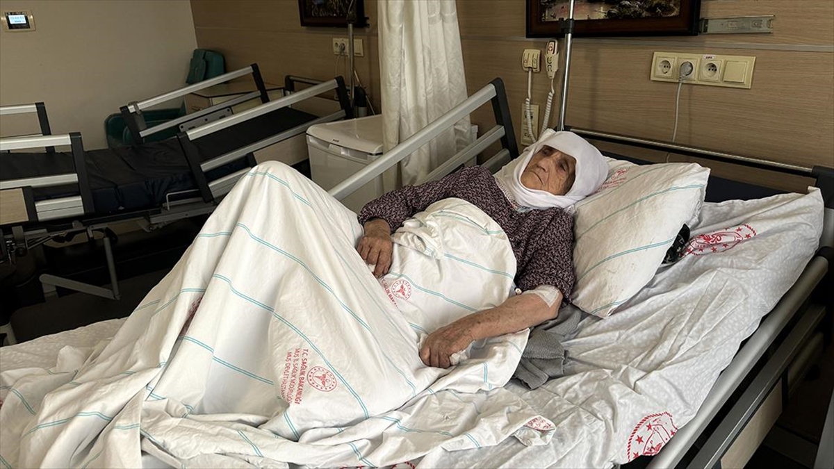 Muş'un Varto ilçesinde köpeklerin saldırısı sonucu yaralanan 79 yaşındaki Medine