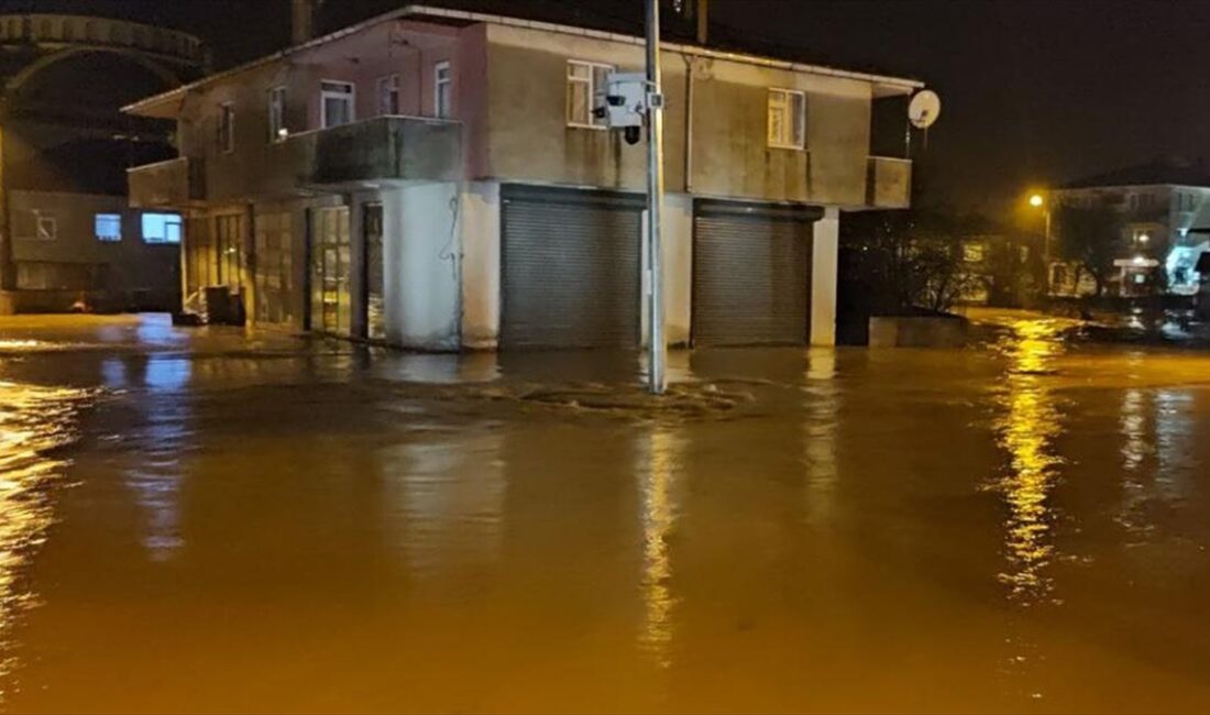 Sakarya'nın Karadeniz'e kıyısı bulunan Karasu ve Kocaali ilçelerinde sağanak nedeniyle