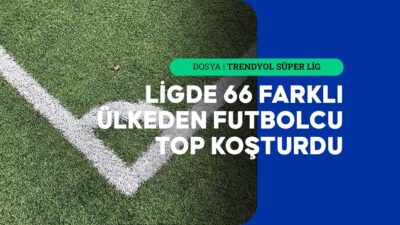 Trendyol Süper Lig'in 17 maçlık ilk bölümünde 20 takımda 524