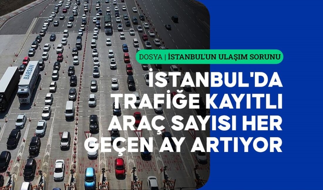 Trafiğe kayıtlı 5 milyondan fazla aracın bulunduğu megakent İstanbul'da meydana