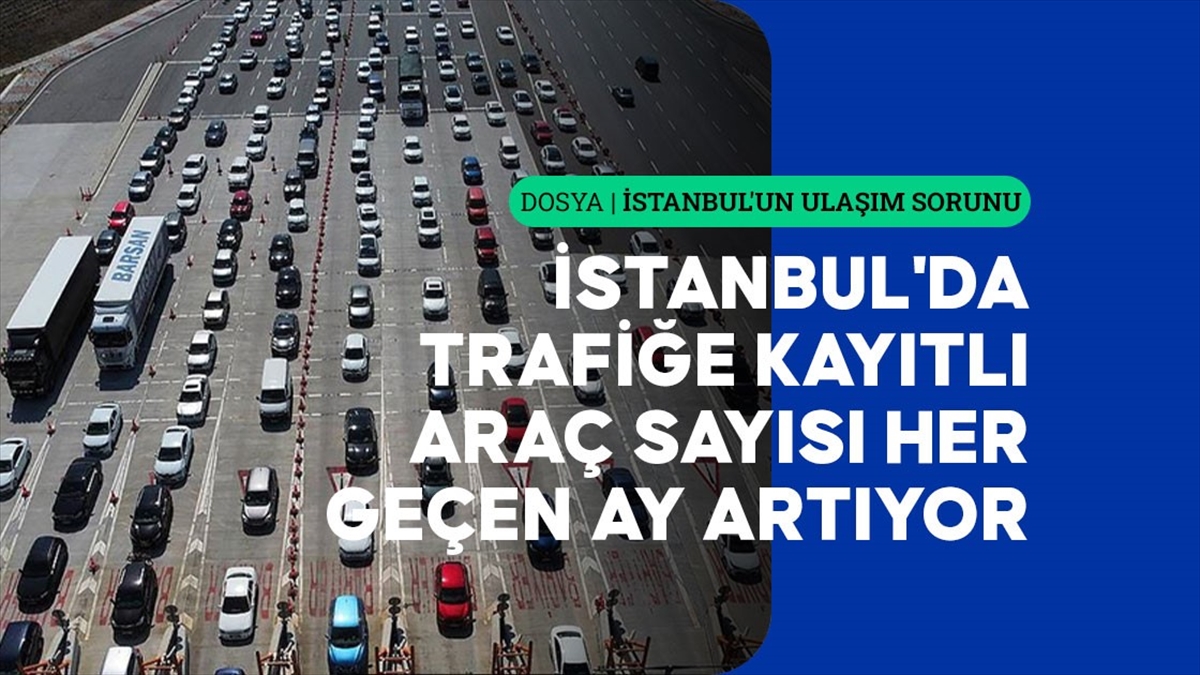 Trafiğe kayıtlı 5 milyondan fazla aracın bulunduğu megakent İstanbul'da meydana