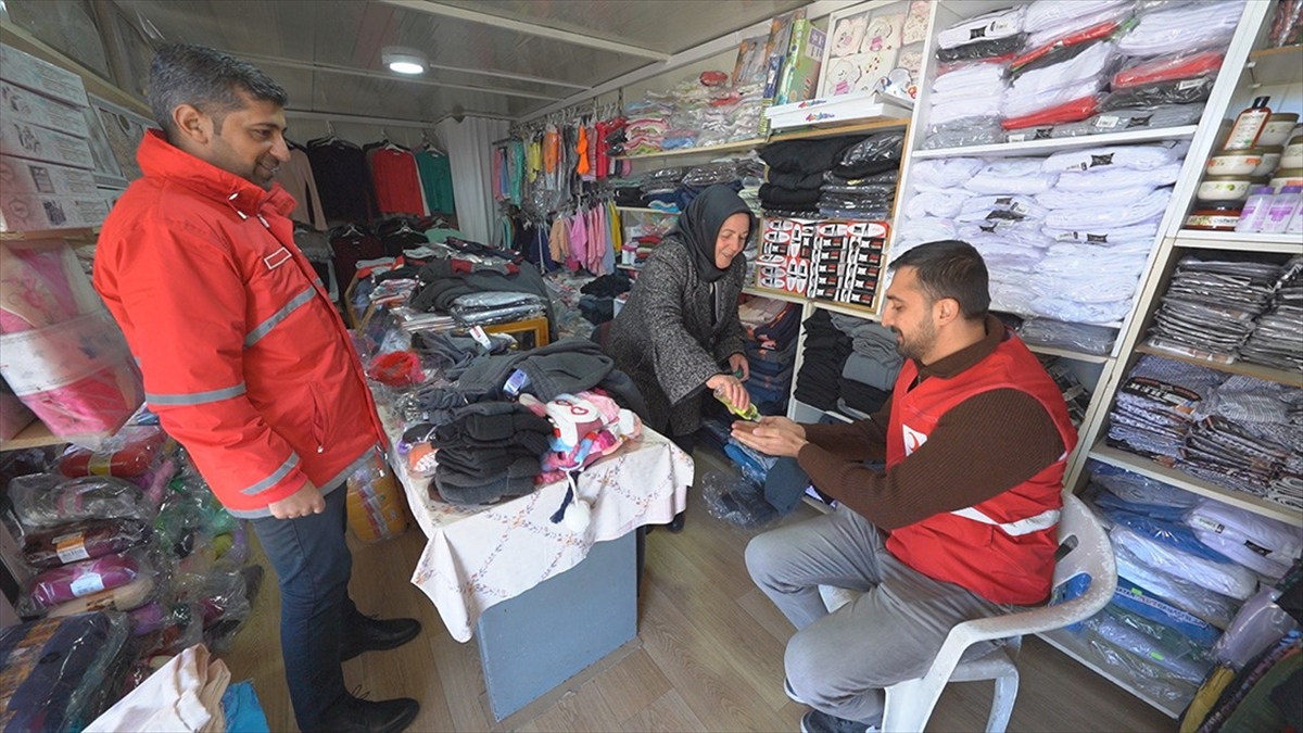 Türk Kızılayın afet sonrası iyileştirme çalışmaları kapsamında verdiği destekle, 607