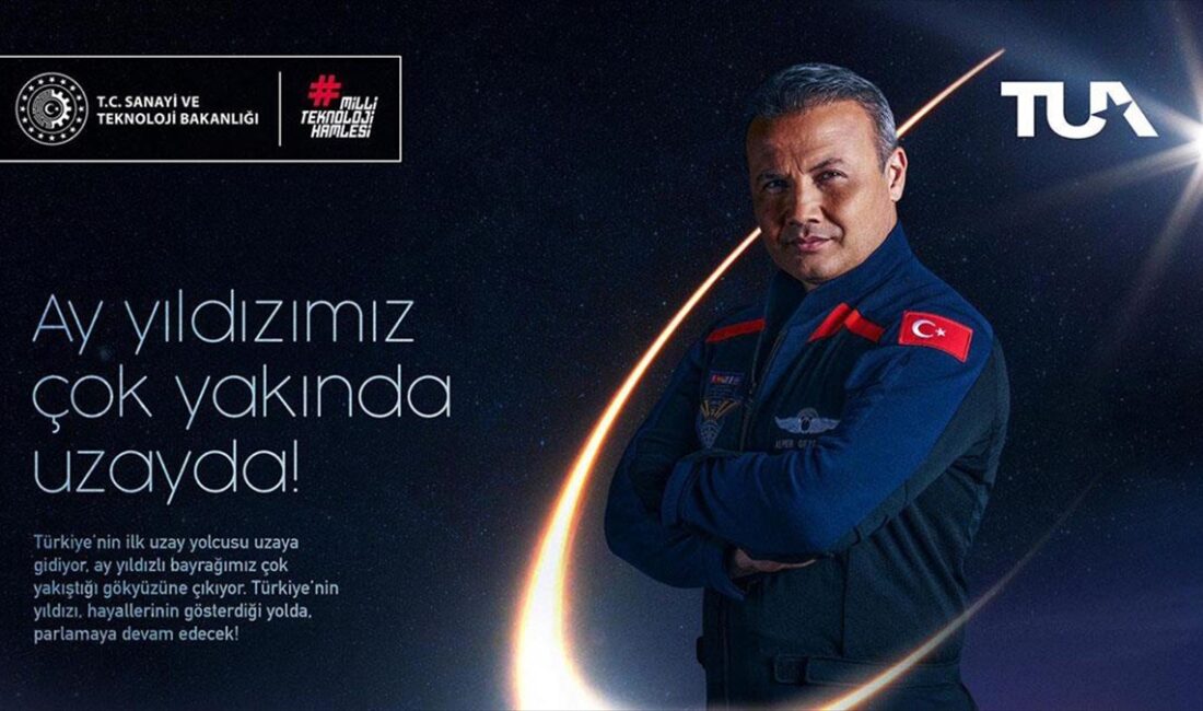 Türkiye’nin ilk uzay yolcusunun, 9 Ocak 2024'te uzaya gönderilmesi planlanıyor.