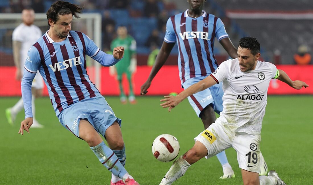 TRABZON (AA) – 3. dakikada Trabzonspor, golü buldu. Sağ çaprazdan