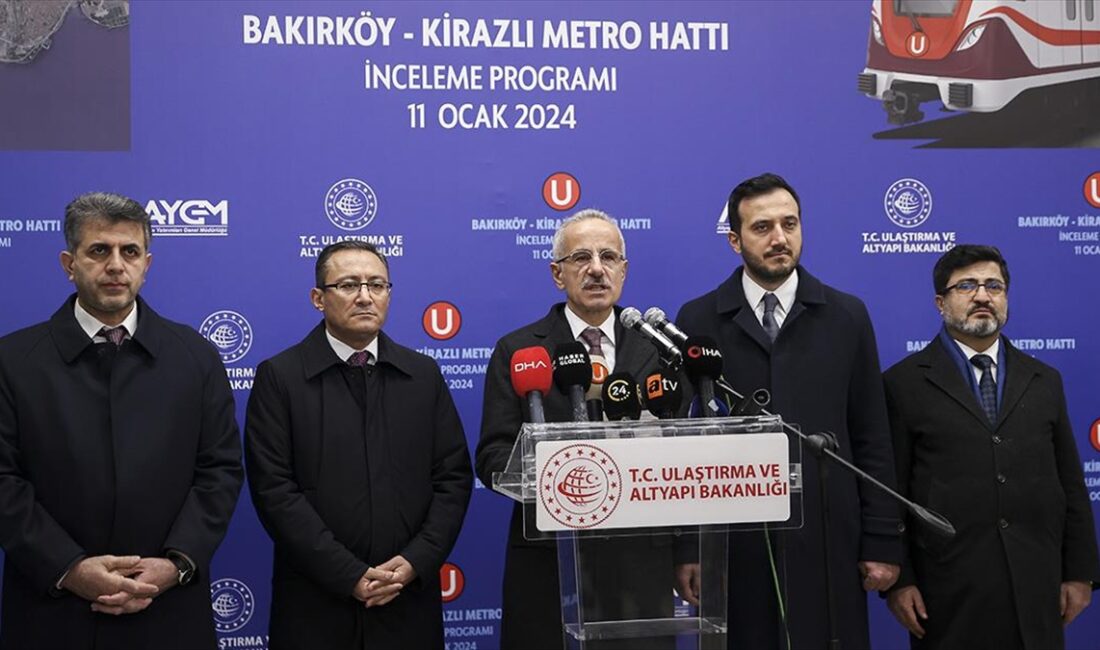 Ulaştırma ve Altyapı Bakanı Abdulkadir Uraloğlu, "Bakırköy-Kirazlı Metro Hattı projemizi