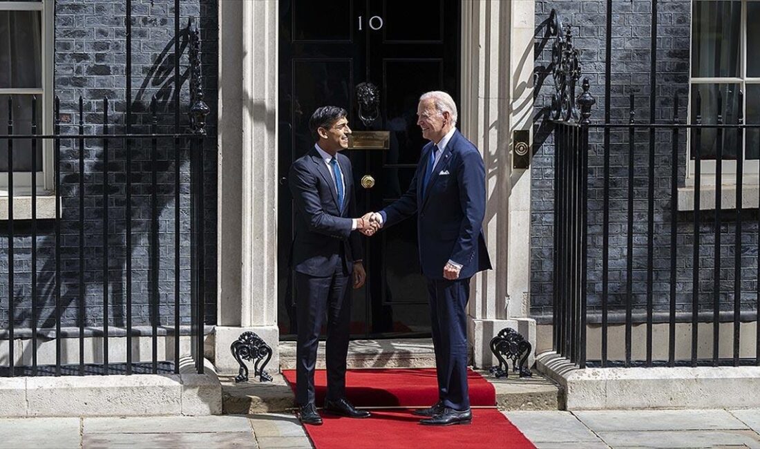 ABD Başkanı Joe Biden ile İngiltere Başbakanı Rishi Sunak'ın, Filistinlilerin
