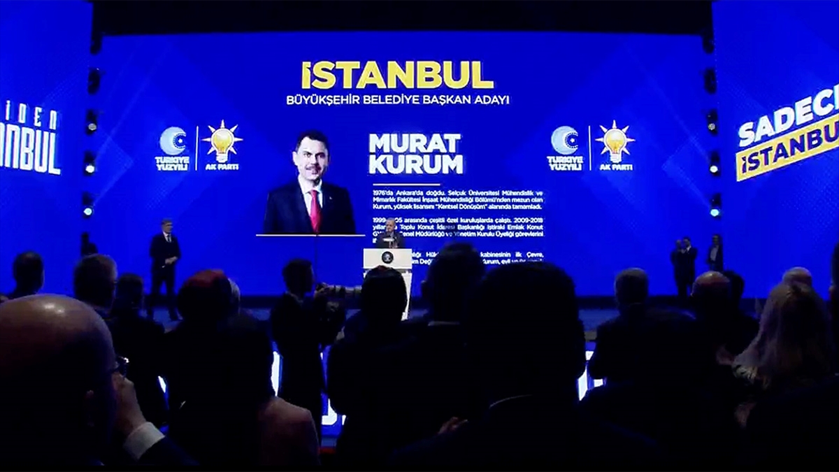 Cumhur İttifakı'nın İstanbul Büyükşehir Belediye Başkan adayının AK Parti İstanbul