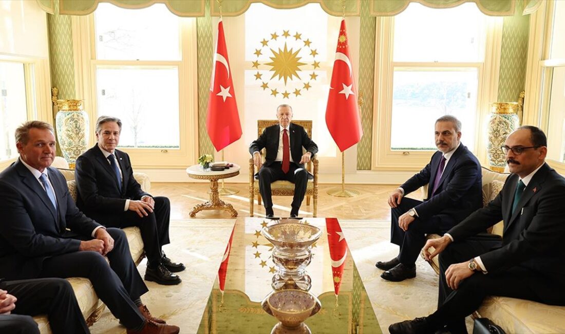 Cumhurbaşkanı Recep Tayyip Erdoğan, ABD Dışişleri Bakanı Antony Blinken'ı kabul