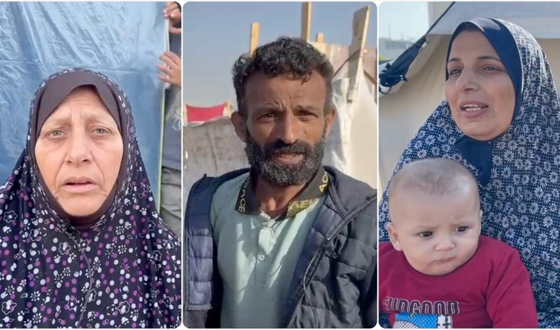 İsrail'in Gazze Şeridi'ne karşı başlattığı saldırıların 100'üncü gününde, zorla yerinden