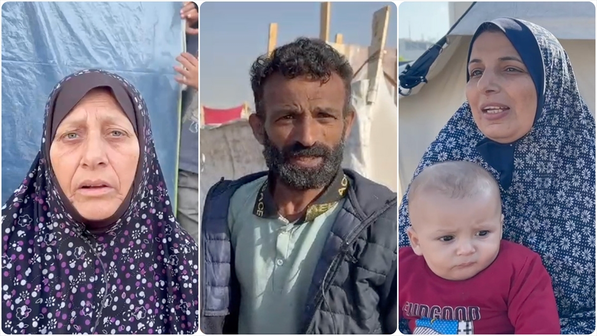 İsrail'in Gazze Şeridi'ne karşı başlattığı saldırıların 100'üncü gününde, zorla yerinden