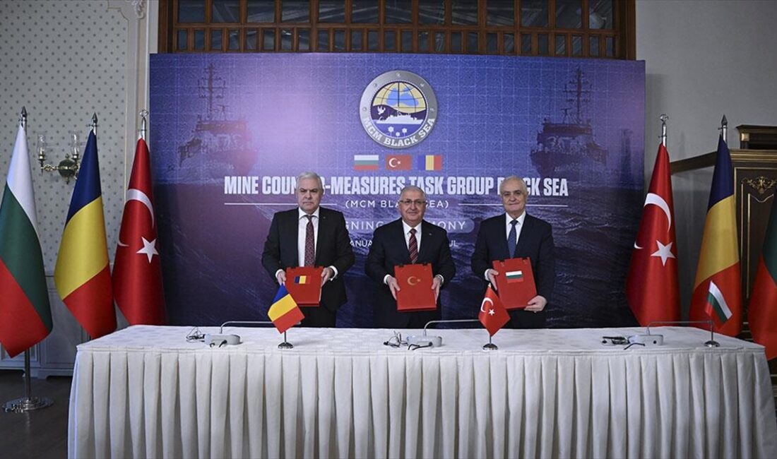 Karadeniz'deki mayın tehlikesine karşı Türkiye öncülüğünde Romanya ve Bulgaristan ile
